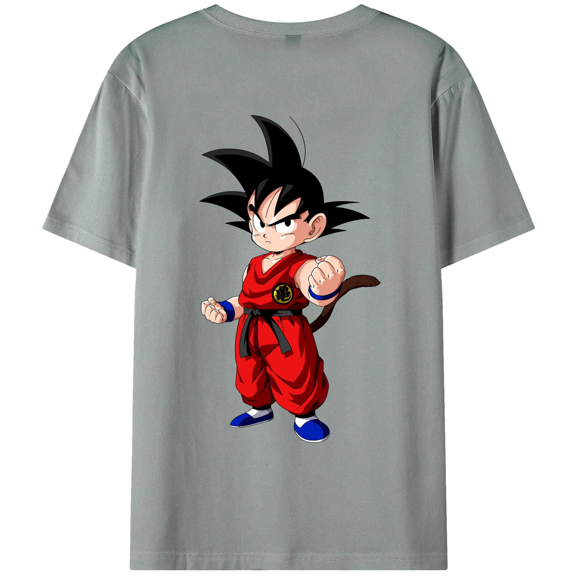 （画像用） ドラゴンボール 孫悟空（そん ごくう）Son Goku カカロット DRAGON BALL Kakarotto 綿100％ メンズ半袖Tシャツ（バックプリント） 通気性